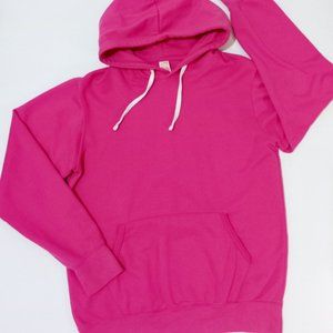 Fleece Factor Hooded Sweatshirt PINK Unisex Size M